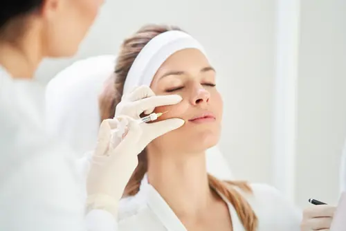 Botox injection used in dermatology treatments